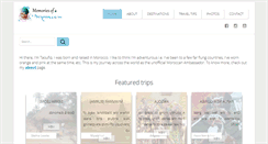 Desktop Screenshot of memoriesofmorocco.com