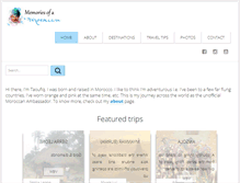 Tablet Screenshot of memoriesofmorocco.com